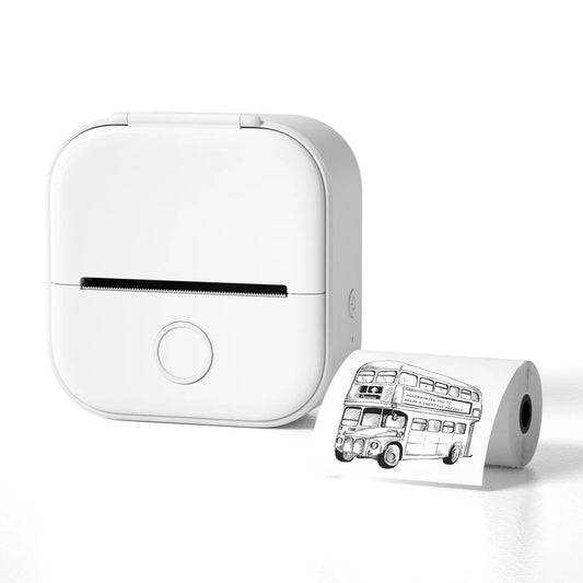 Portable Mini Thermal Label Printer Home Photo Printer