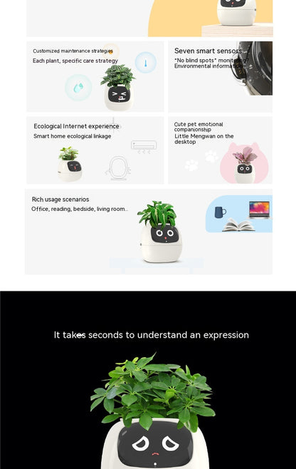 Smart Planter Endless Fun Over 49 Rich Expressions 7 Smart Sensors And AI Chips Make Raising Plants Easy And Fun