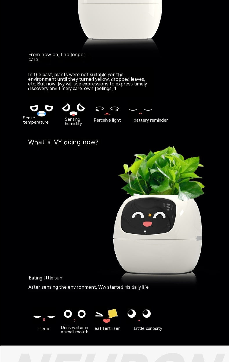 Smart Planter Endless Fun Over 49 Rich Expressions 7 Smart Sensors And AI Chips Make Raising Plants Easy And Fun