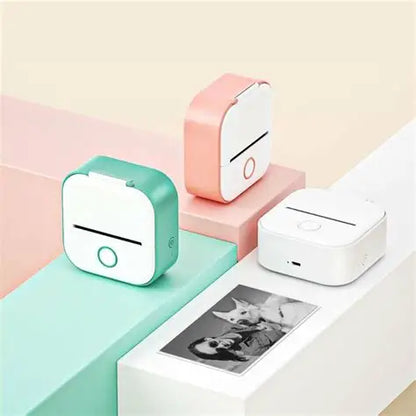 Portable Mini Thermal Label Printer Home Photo Printer