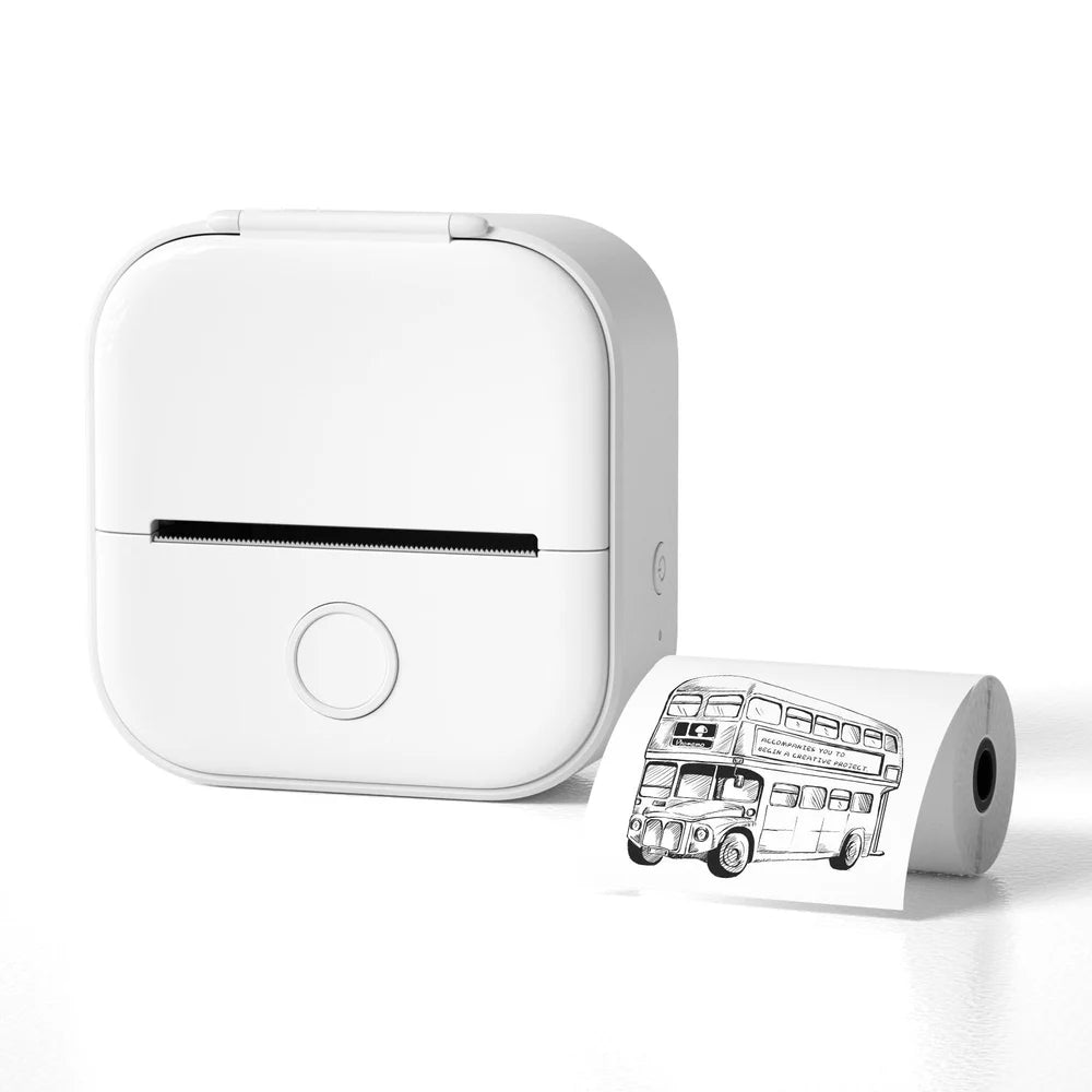 Portable Mini Thermal Label Printer Home Photo Printer