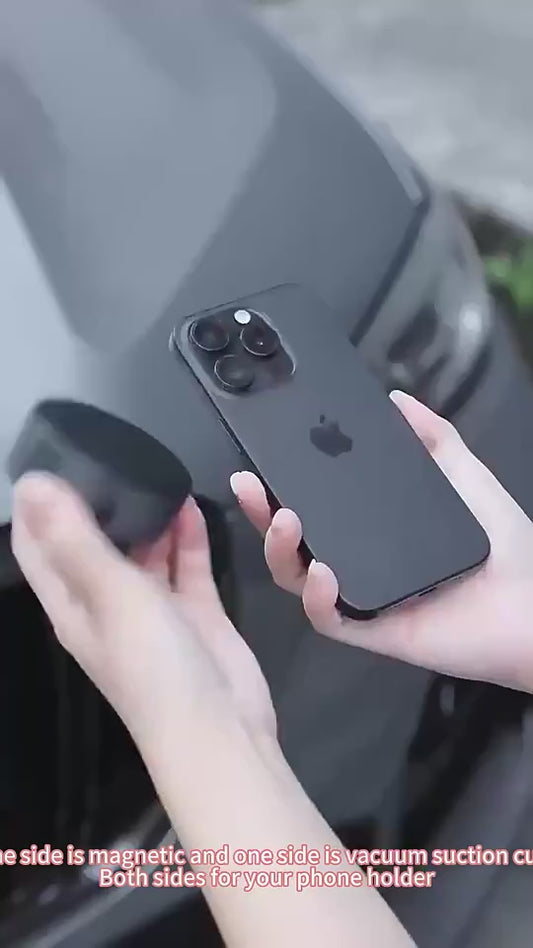 Intelligent Mobile Phone Holder Double-Sided Car Mount Magnetic Universal Adsorption Bracket Vacuum Adsorption Stable For Phone