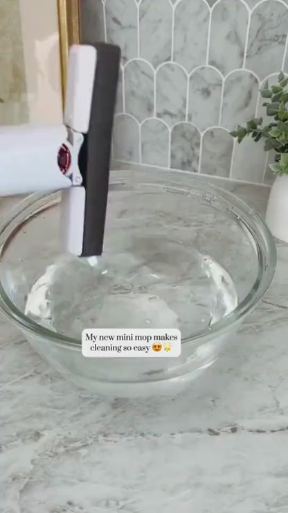 New Portable Self-NSqueeze Mini Mop, Lazy Hand Wash-Free Strong Absorbent Mop Multifunction Portable Squeeze Cleaning Mop Desk Window Glass Cleaner Kitchen Car Sponge Cleaning Mop Home Cleaning Tools